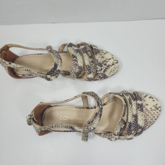 Coye Nokes Newyork  Brown/Grey /women strappy  Open toe Sandal, Size 37 - Picture 8 of 13